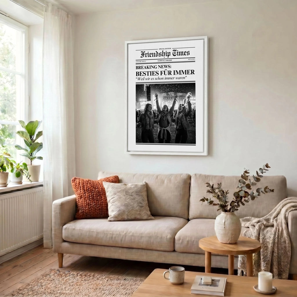 Leinwand Wohnzimmer 34 weiss