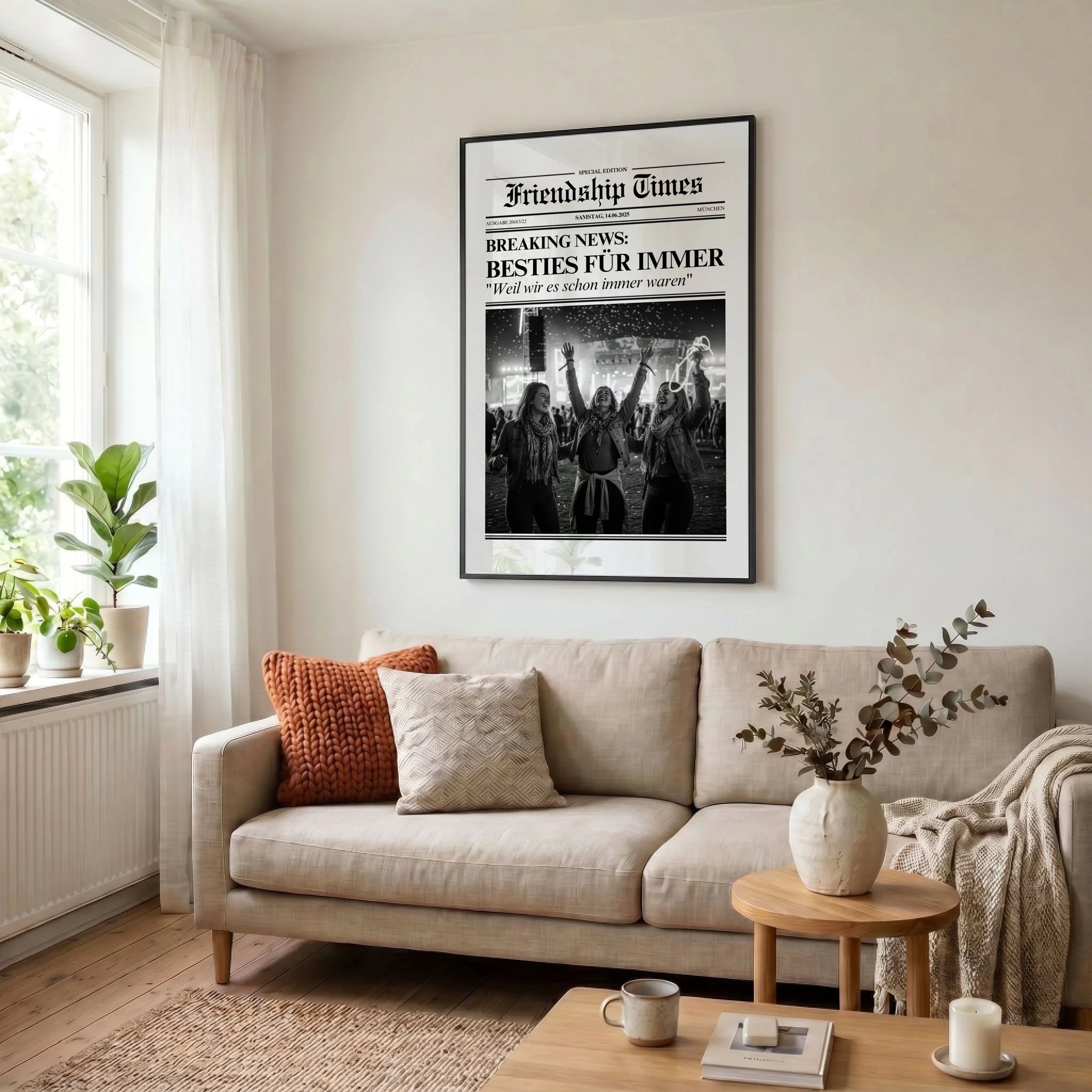 23 Poster schwarz Wohnzimmer