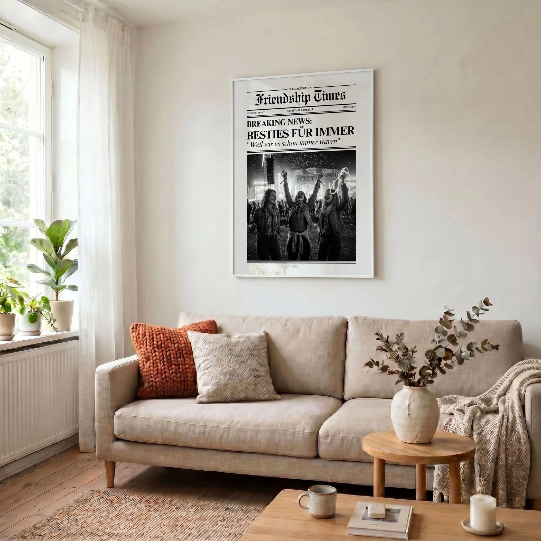 34 Poster weiss Wohnzimmer