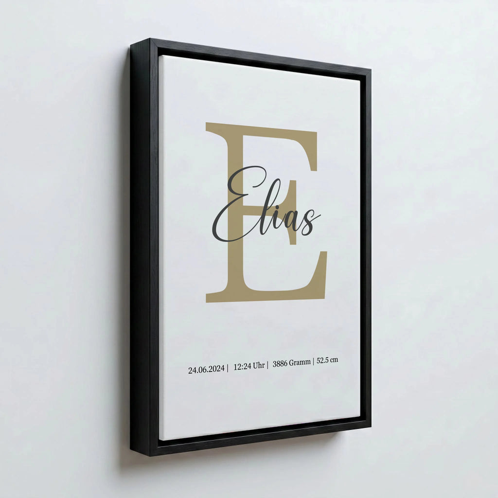 Perspektive Wand 23 black frame canvas