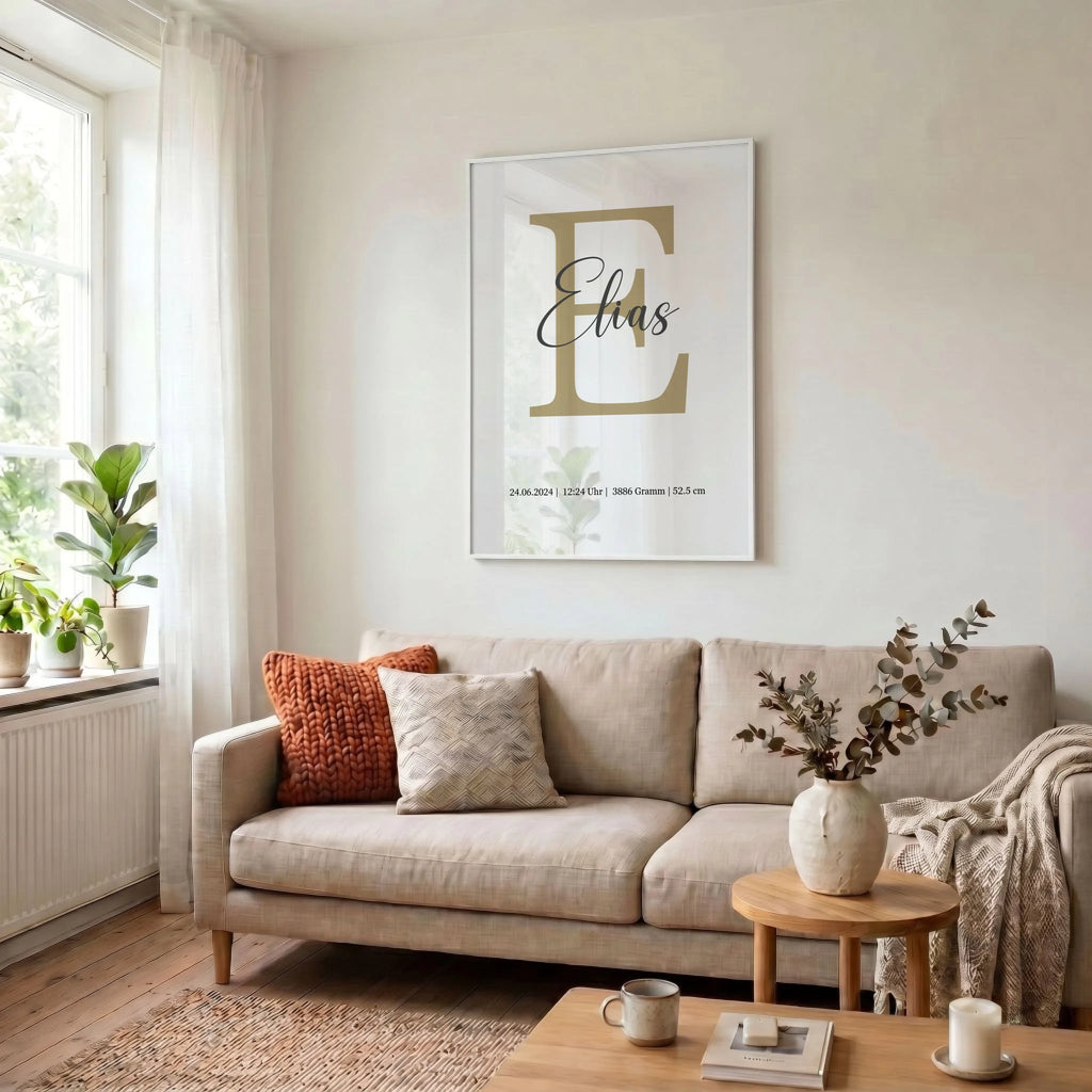 34 Poster weiss Wohnzimmer