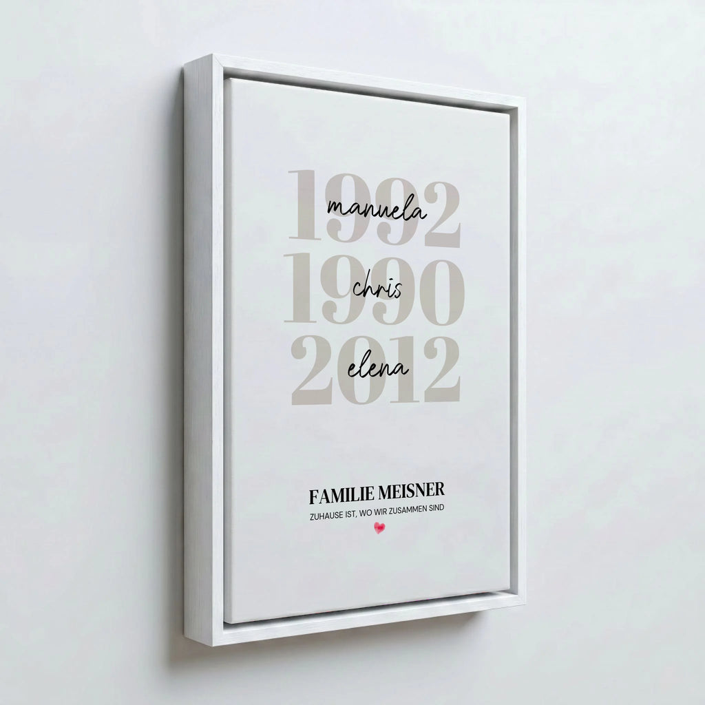 Perspektive Wand 23weiss frame canvas