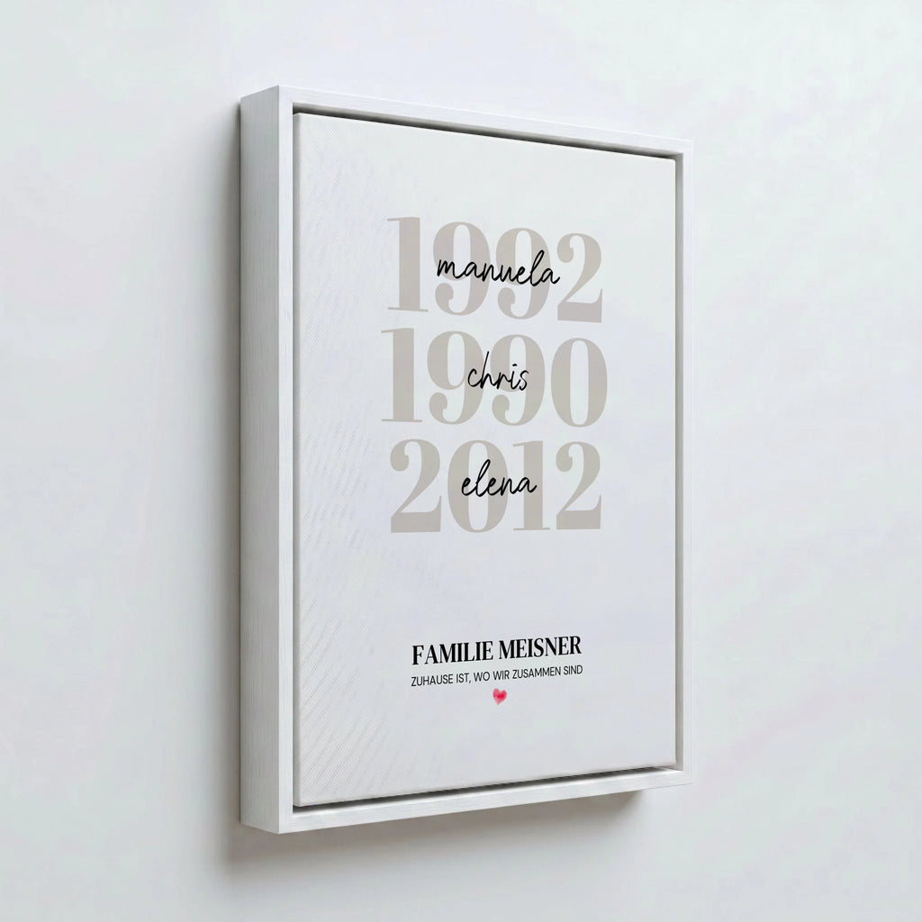 Perspektive Wand 34weiss canvas