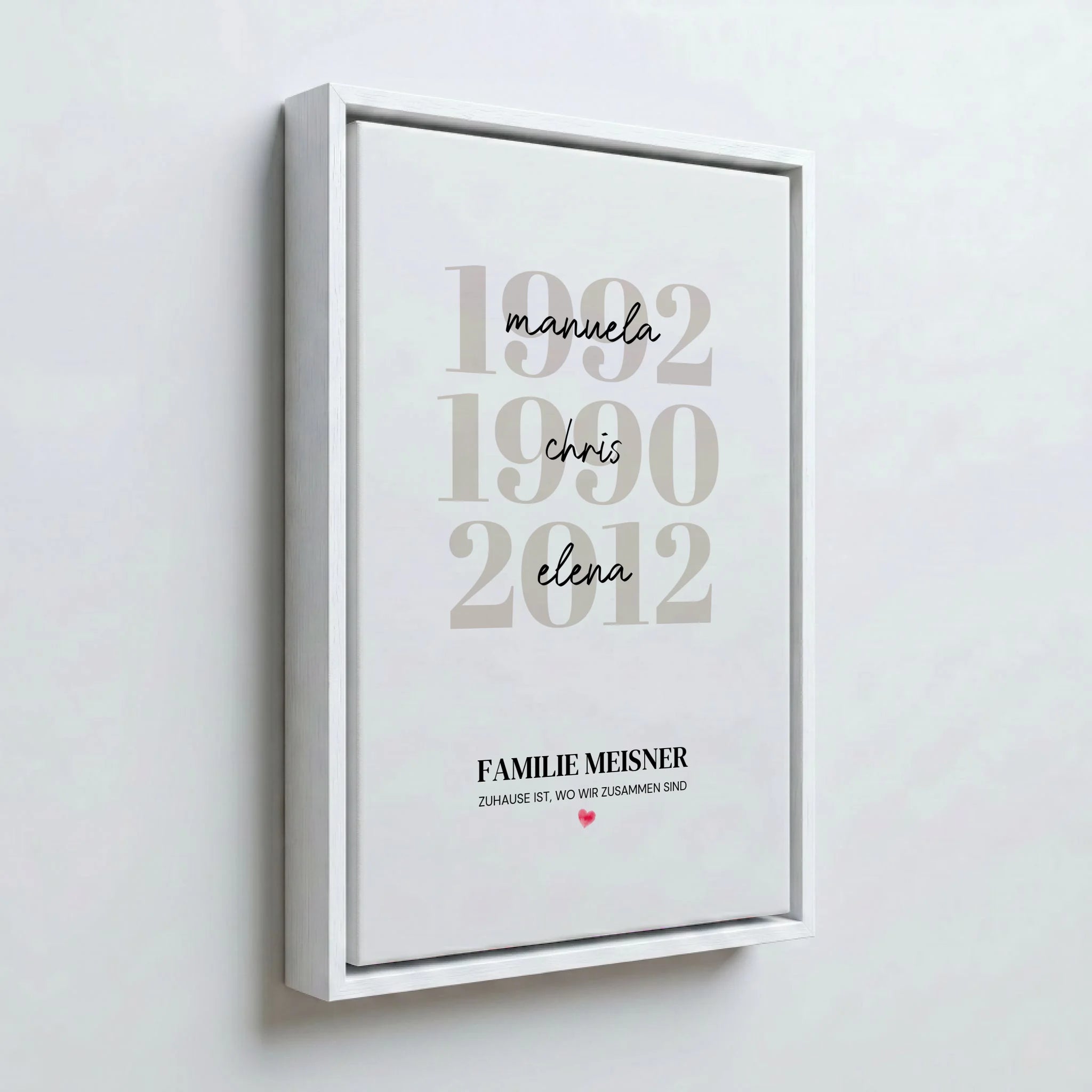 Perspektive Wand 23weiss frame canvas