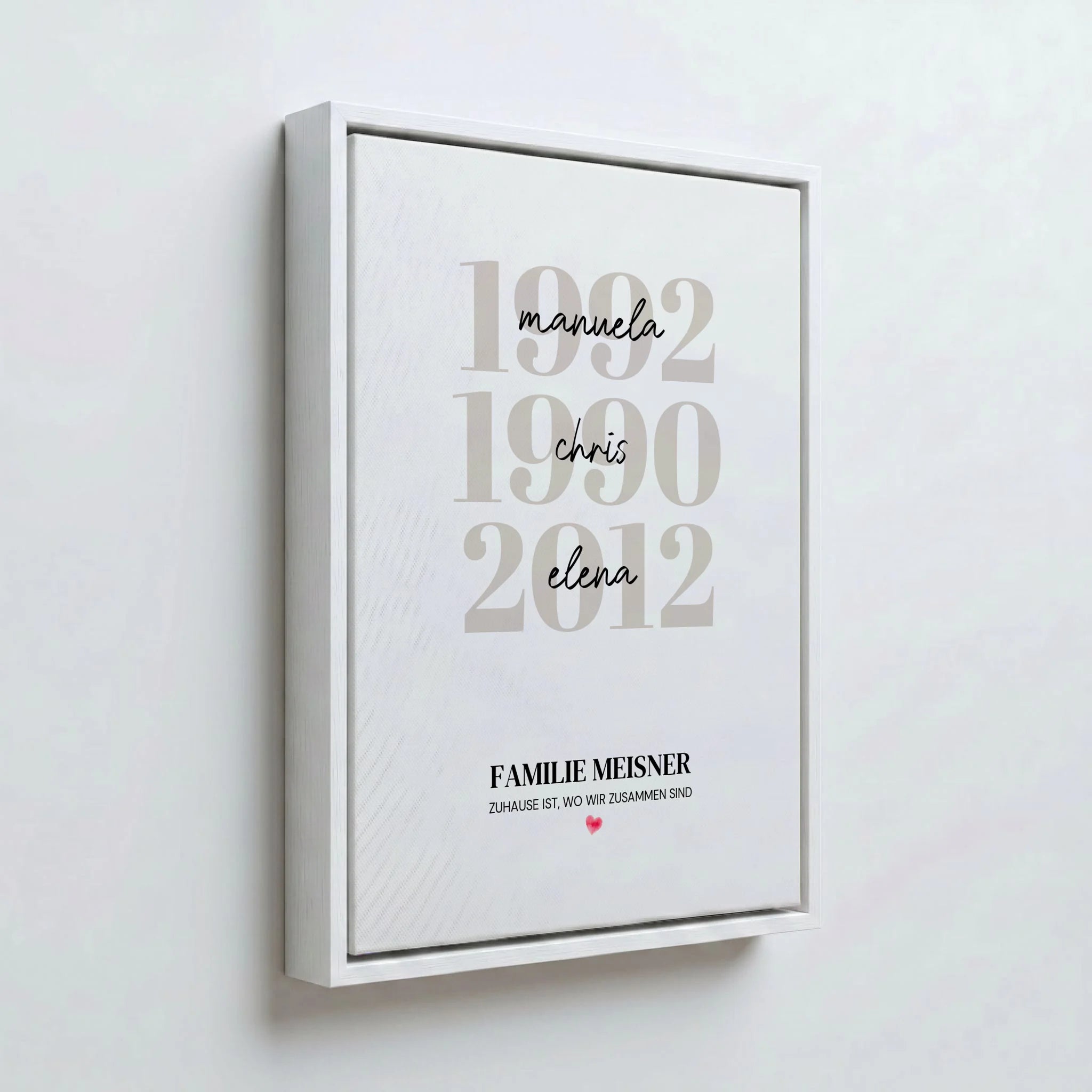 Perspektive Wand 34weiss canvas