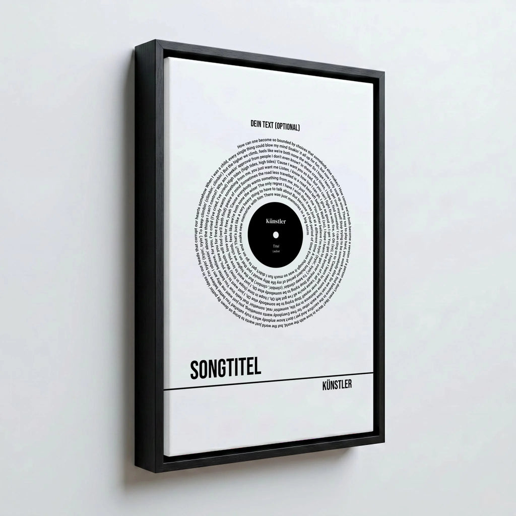 Perspektive Wand 23 black frame canvas