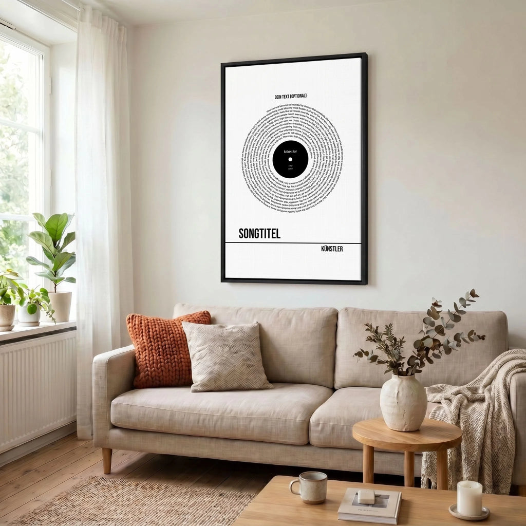 Leinwand Wohnzimmer 23 black