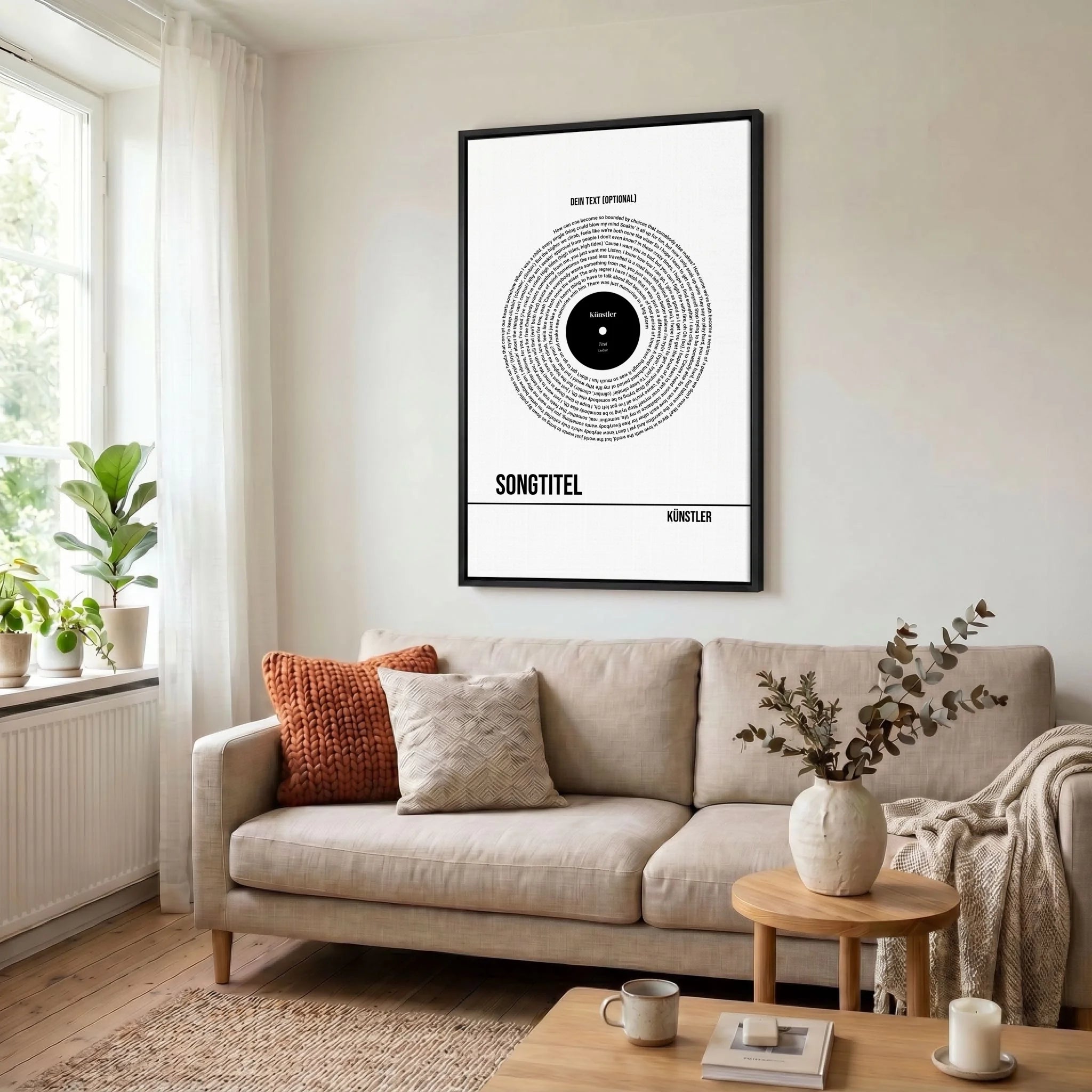 Leinwand Wohnzimmer 23 black