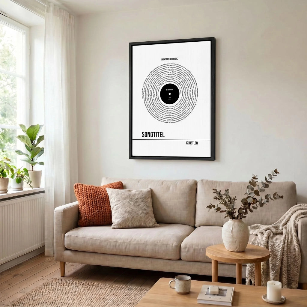 Leinwand Wohnzimmer 34 black