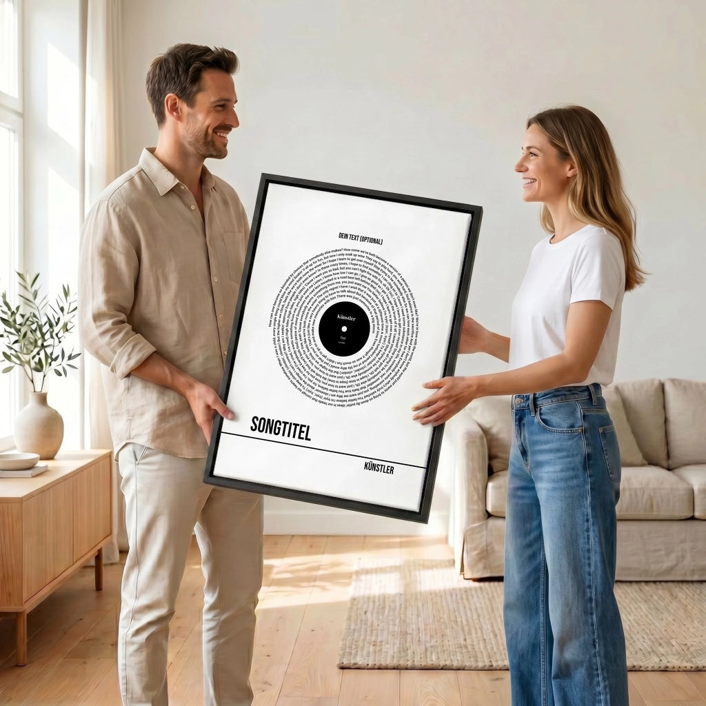 Paar mit Leinwand 34 canvas black