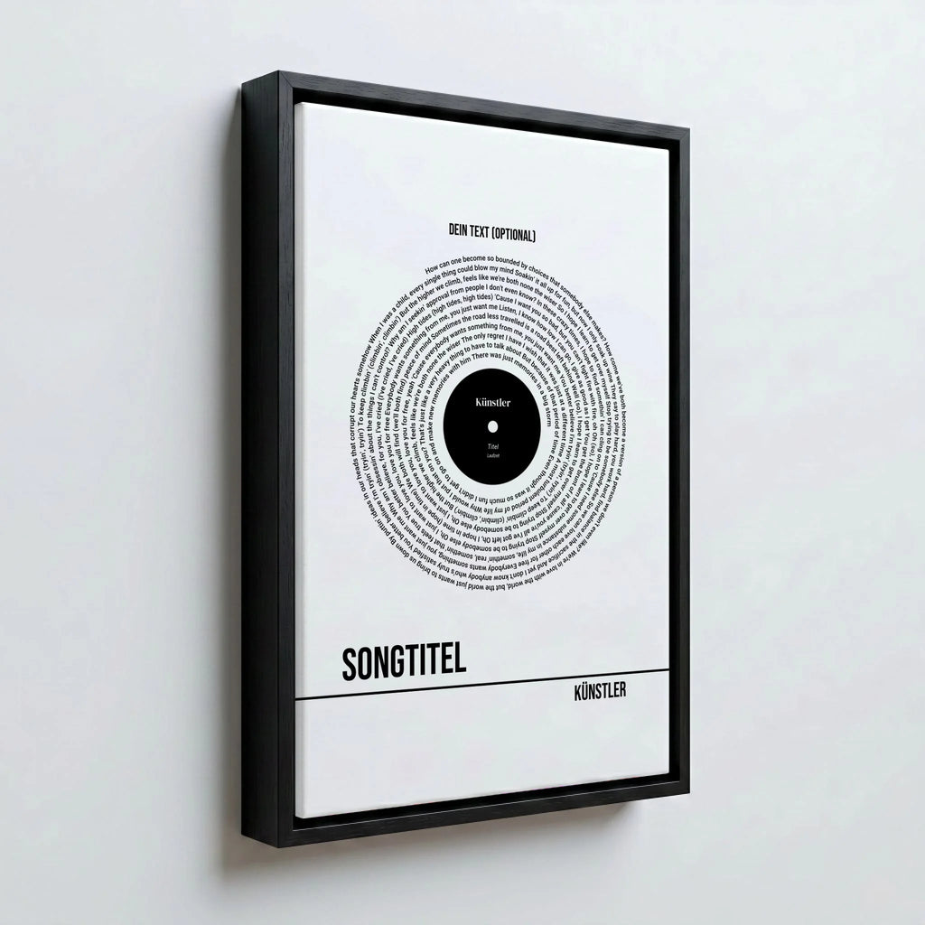 Perspektive Wand 23 black frame canvas