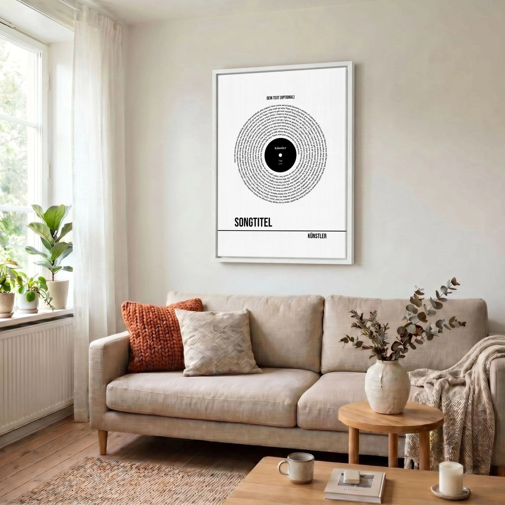 Leinwand Wohnzimmer 34 weiss