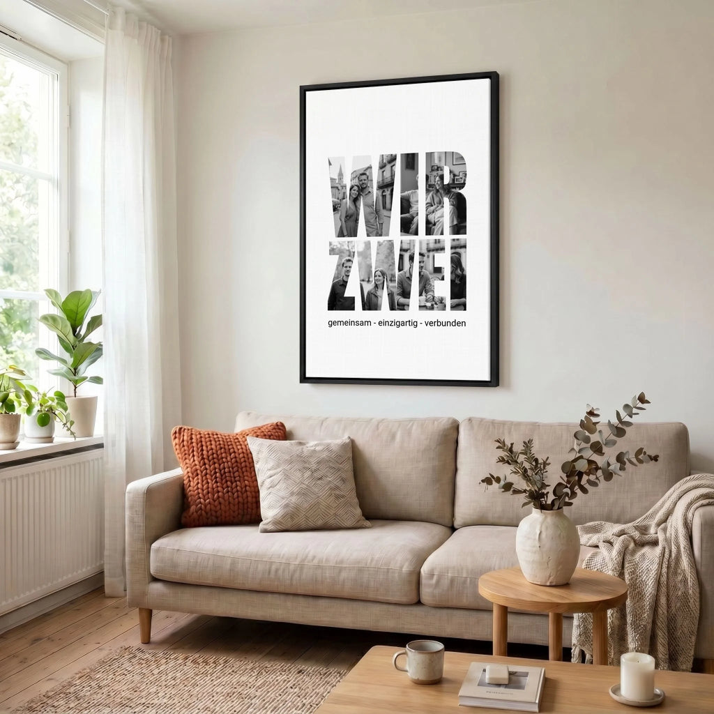 Leinwand Wohnzimmer 23 black