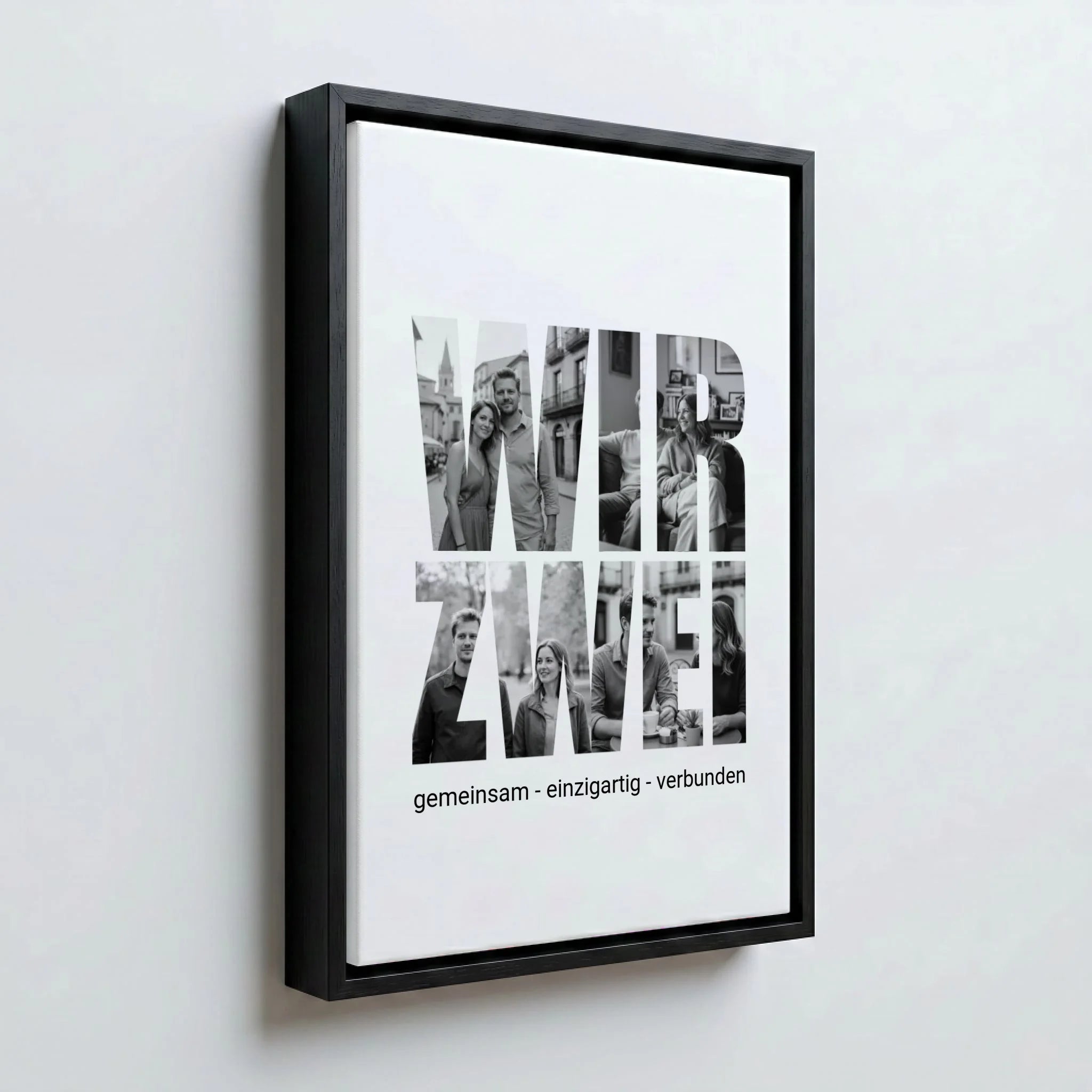 Perspektive Wand 23 black frame canvas