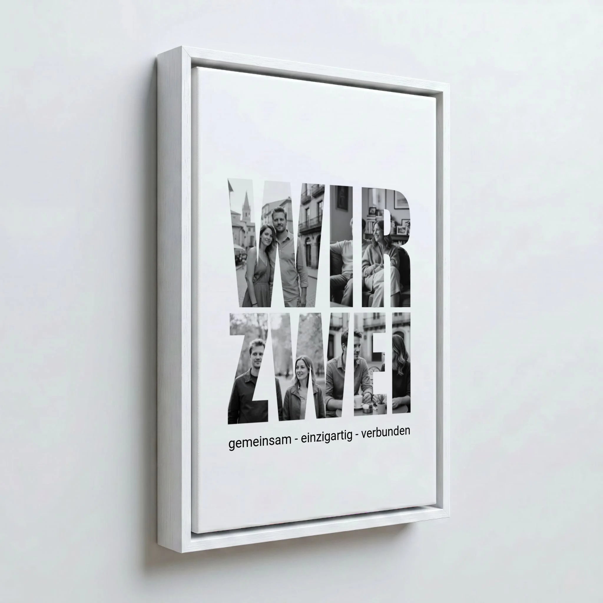 Perspektive Wand 23weiss frame canvas