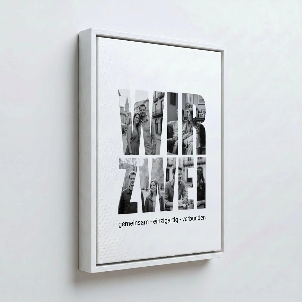 Perspektive Wand 34weiss canvas