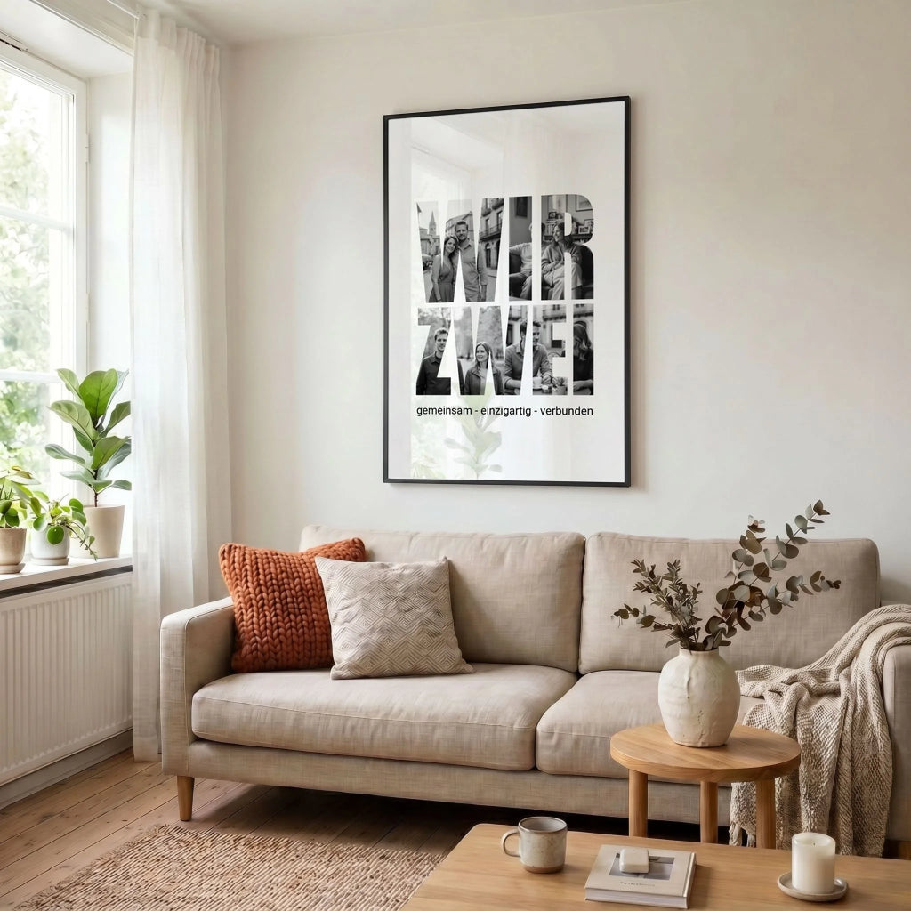 23 Poster schwarz Wohnzimmer