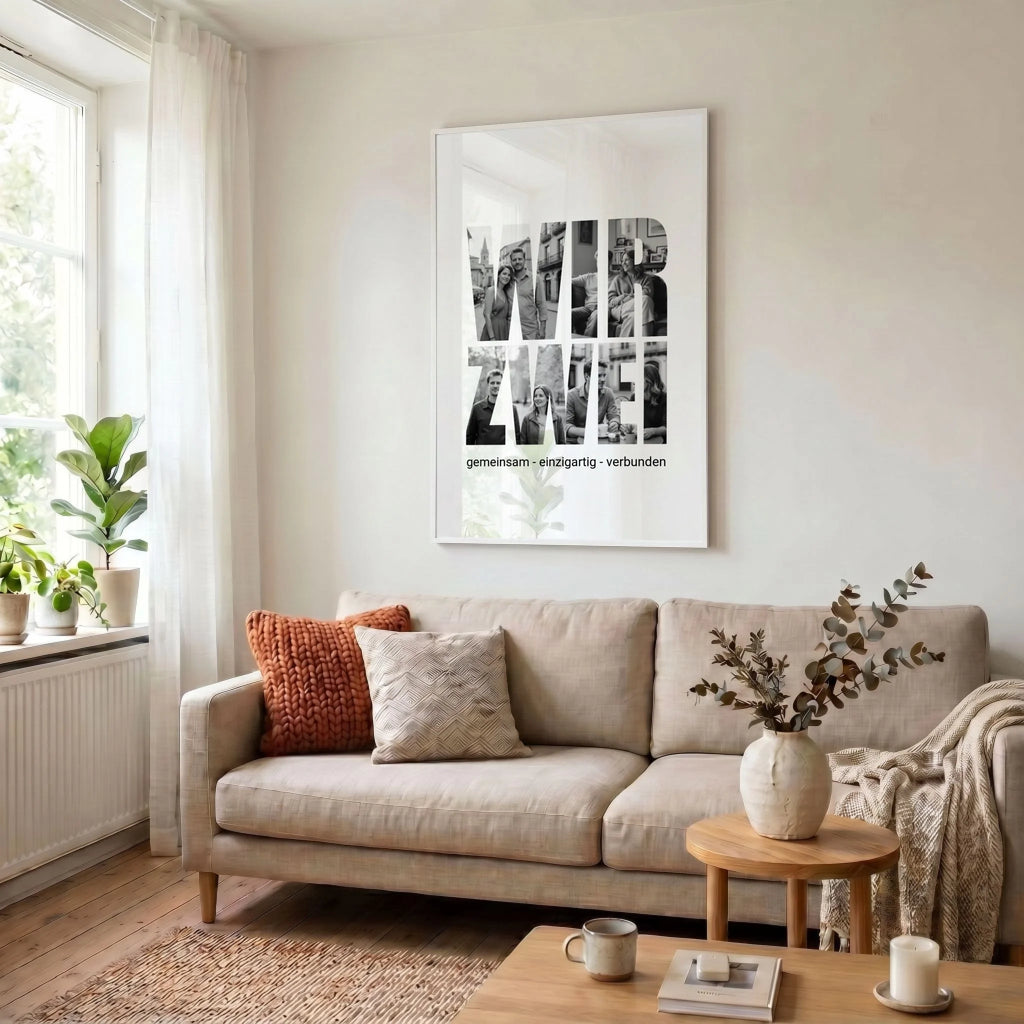 23 Poster weiss Wohnzimmer