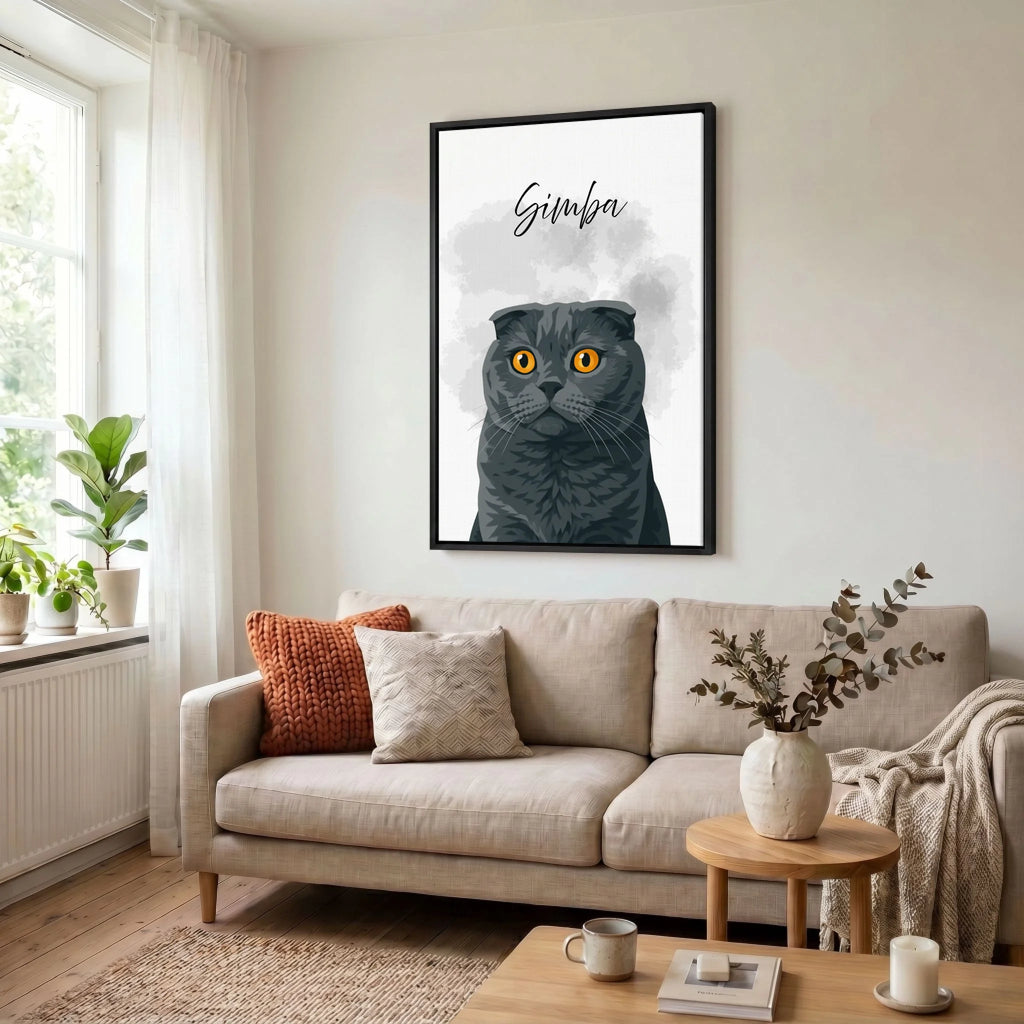 Leinwand Wohnzimmer 23 black