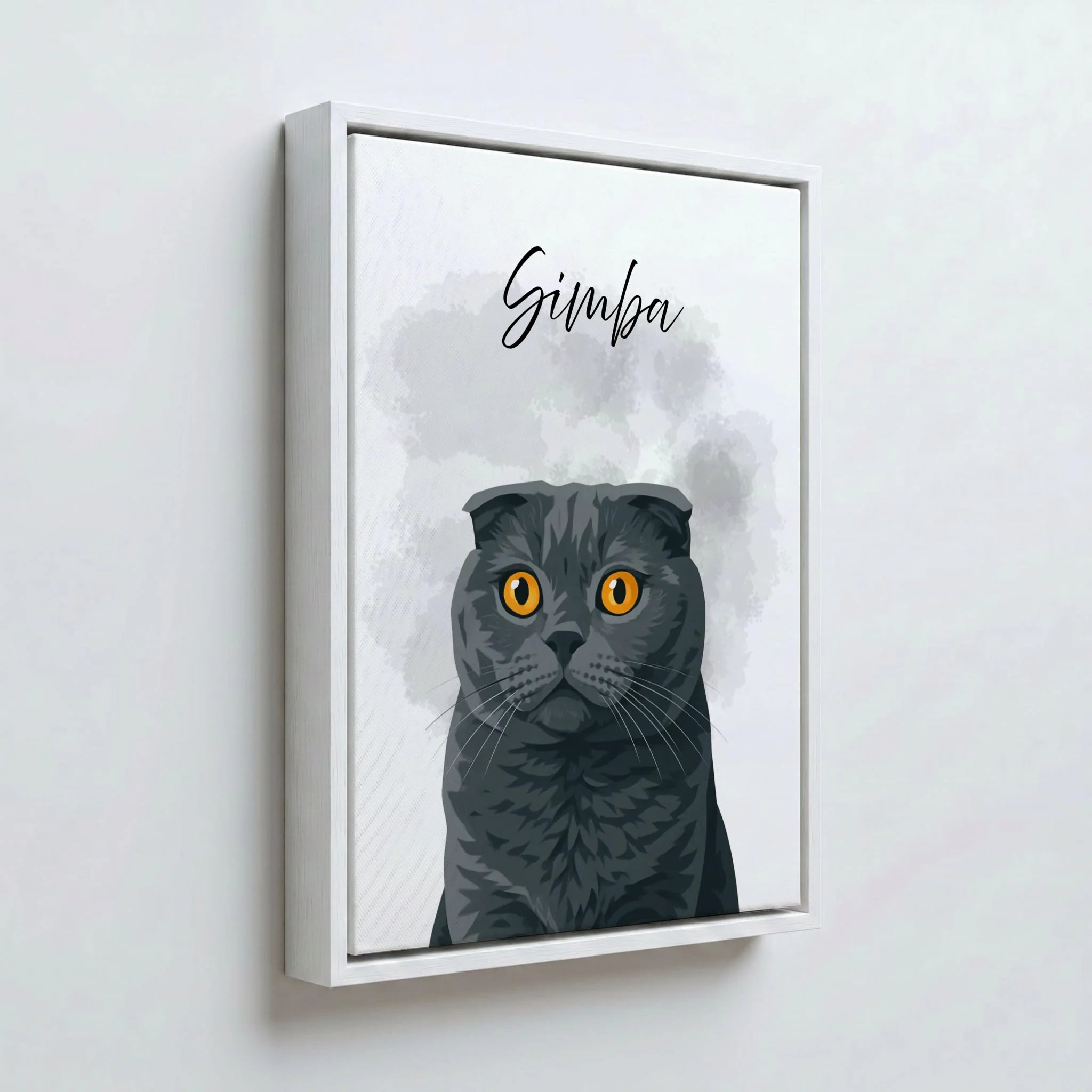 Perspektive Wand 34weiss canvas