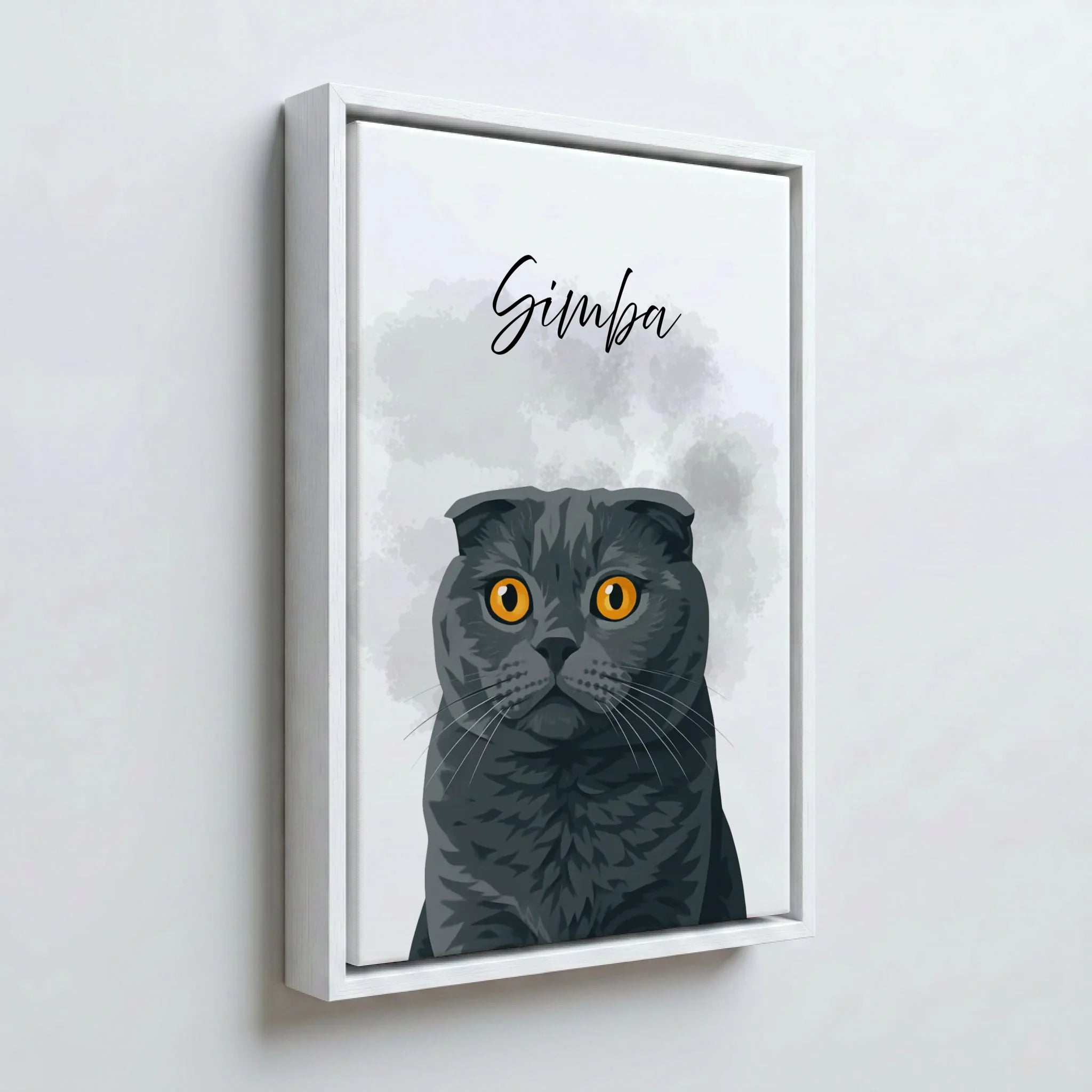 Perspektive Wand 23weiss frame canvas