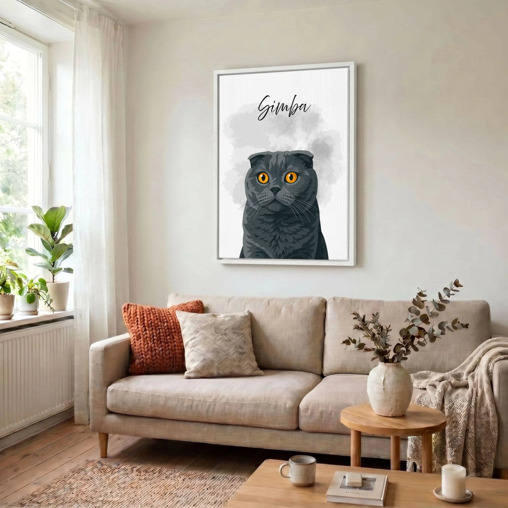 Leinwand Wohnzimmer 34 weiss