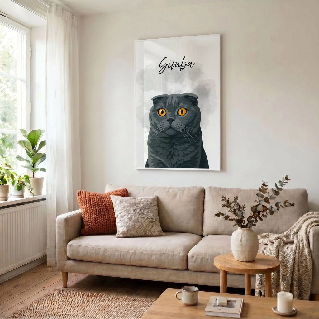 23 Poster weiss Wohnzimmer