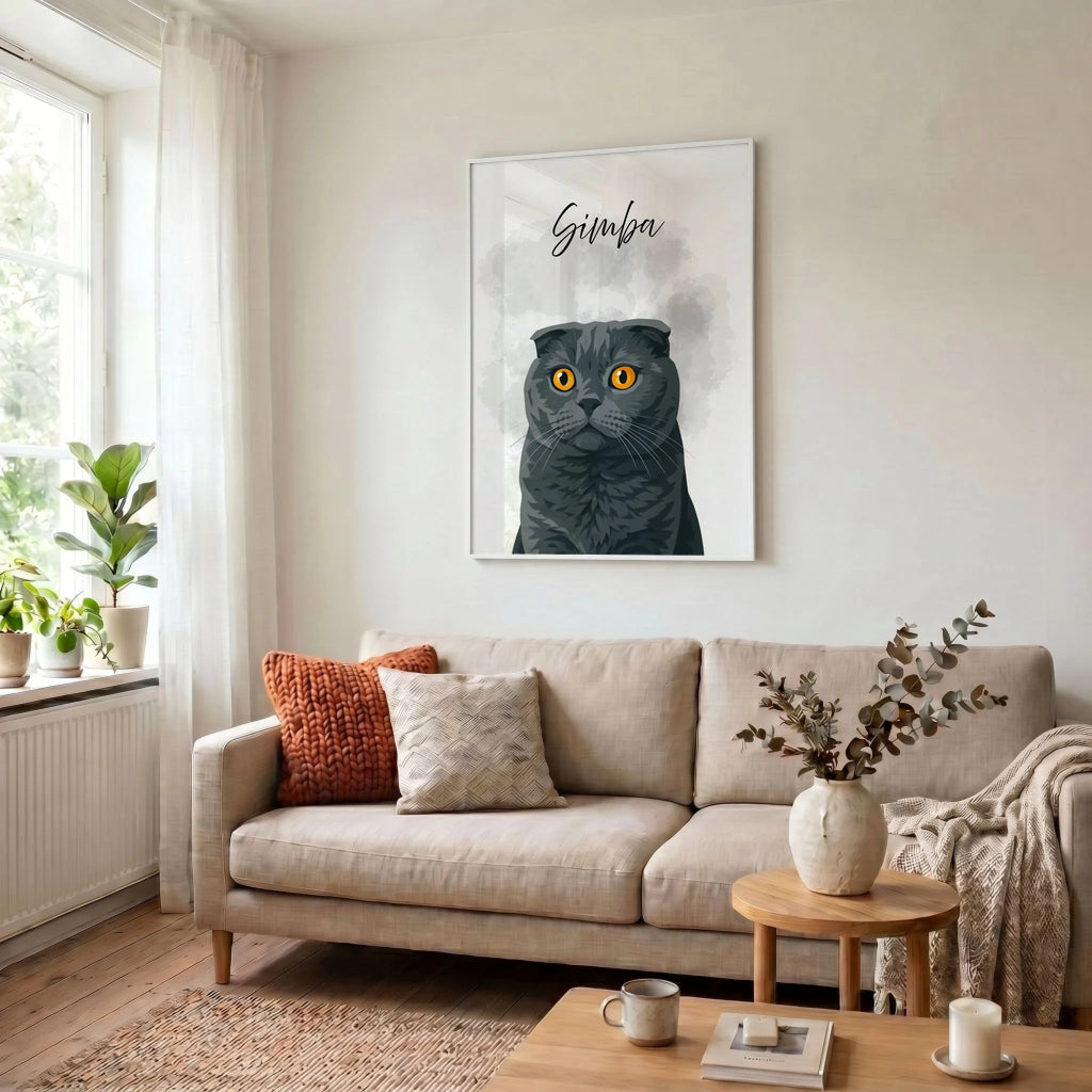 34 Poster weiss Wohnzimmer
