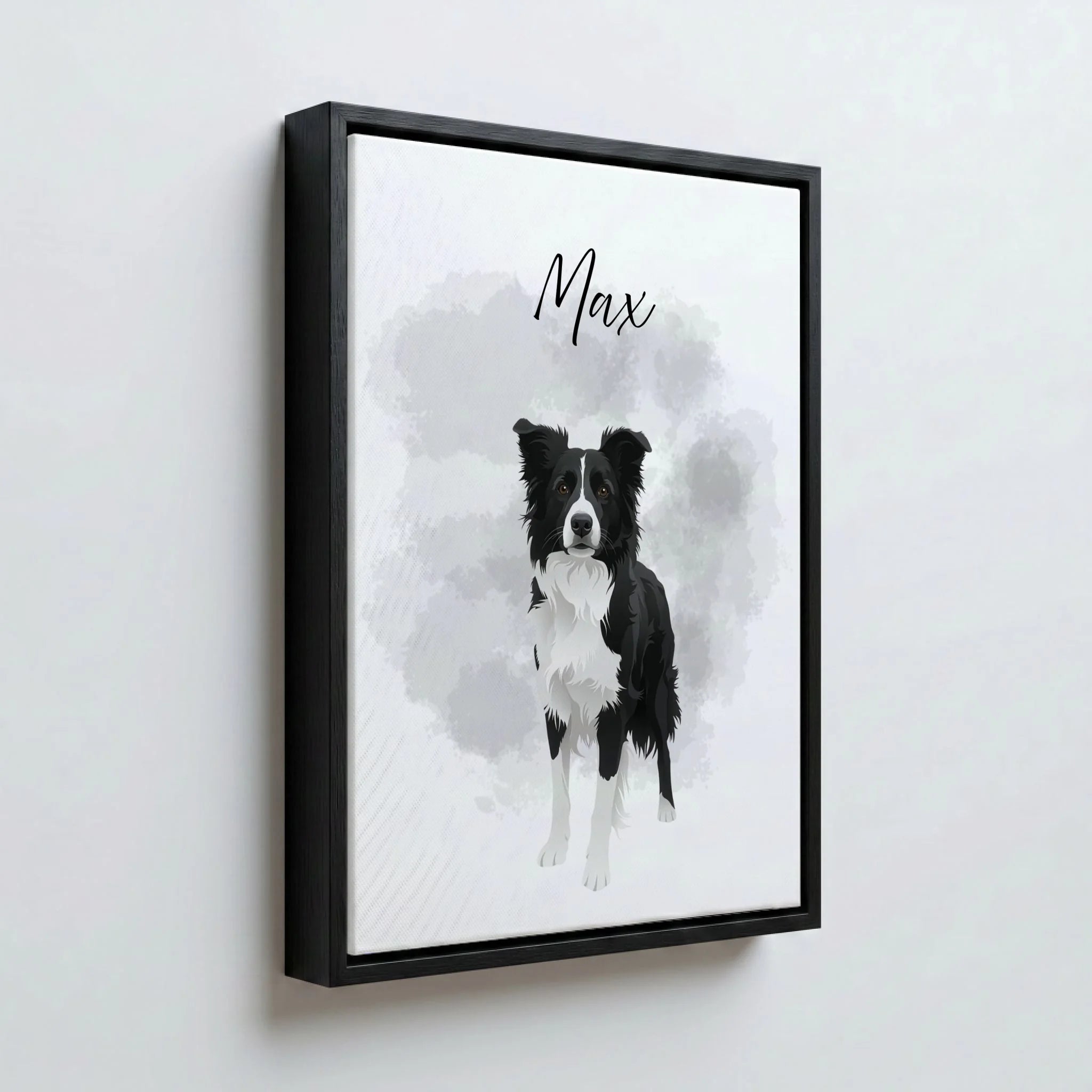 Perspektive Wand 34 black frame canvas