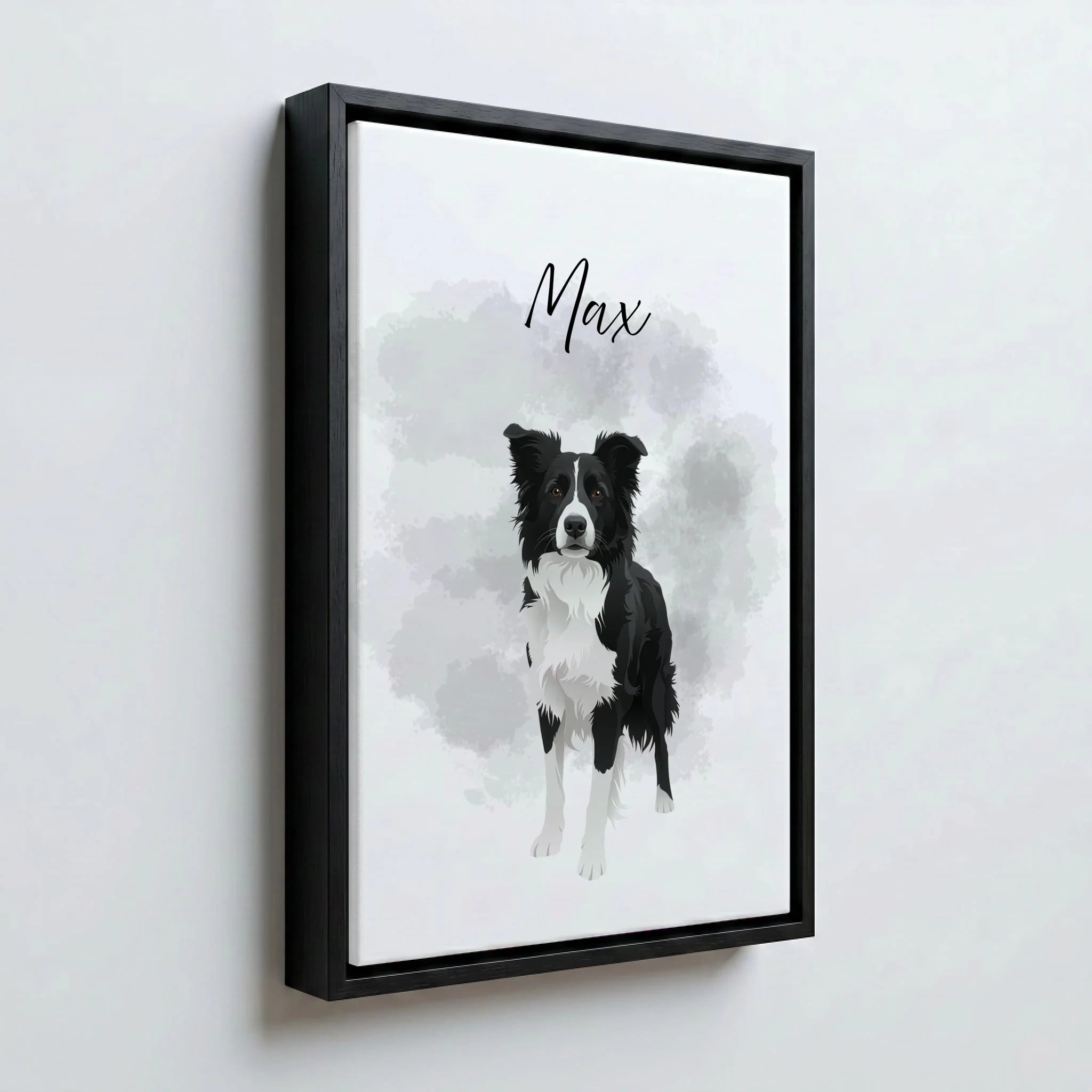 Perspektive Wand 23 black frame canvas