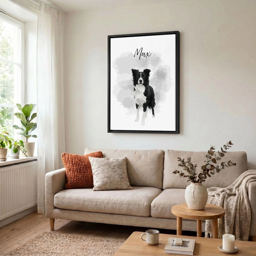 Leinwand Wohnzimmer 34 black
