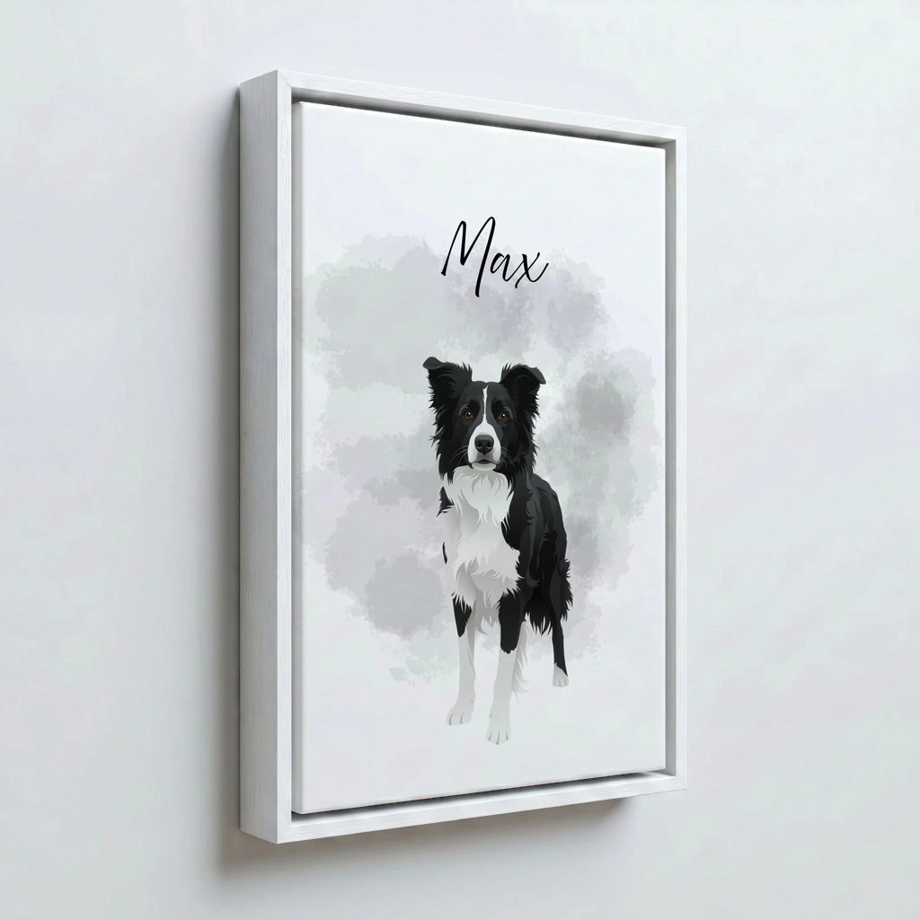 Perspektive Wand 23weiss frame canvas
