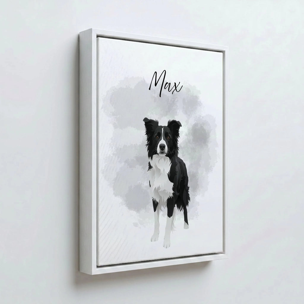 Perspektive Wand 34weiss canvas