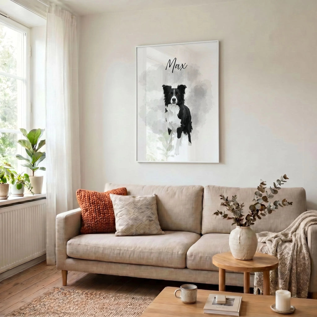 34 Poster weiss Wohnzimmer
