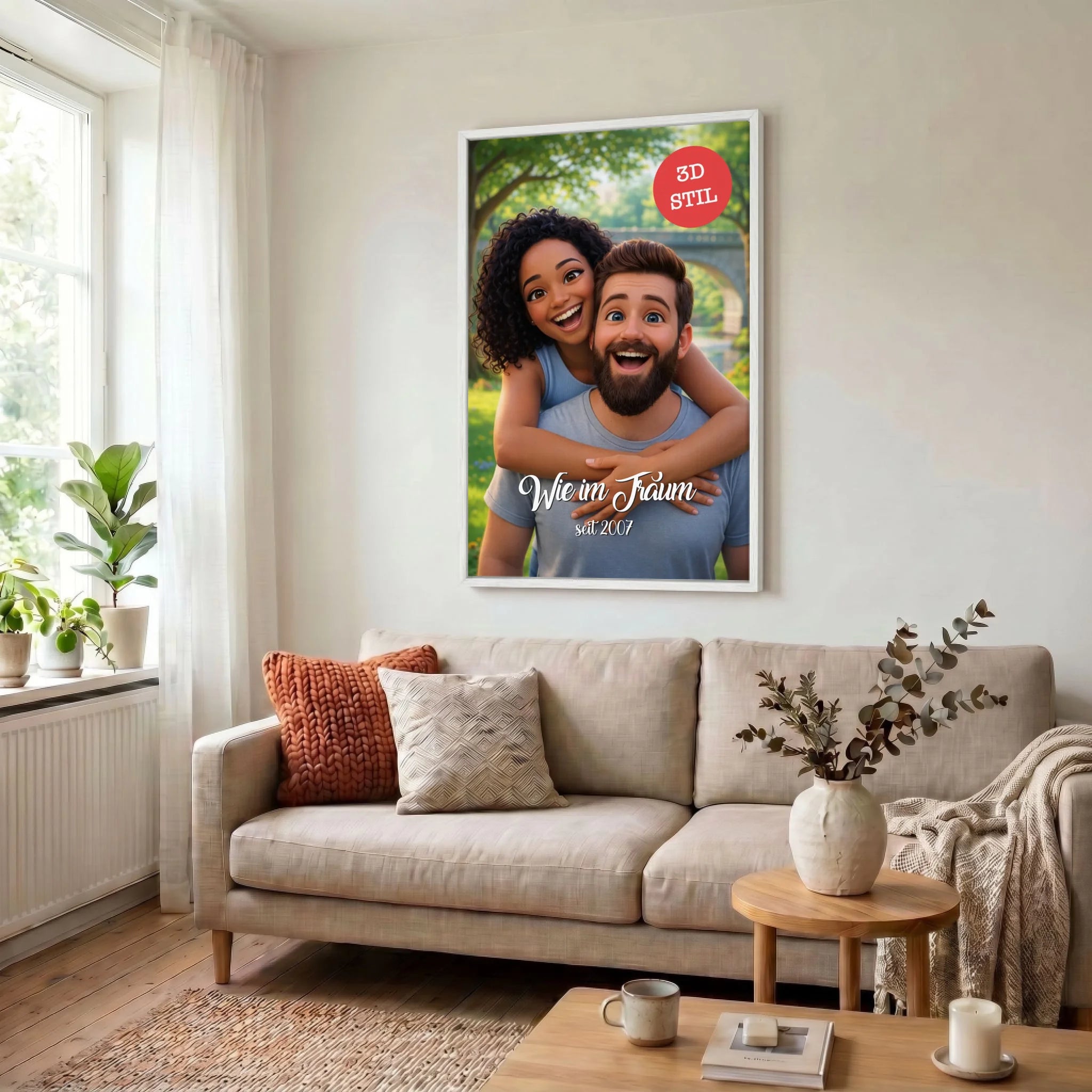 Leinwand Wohnzimmer 23 weiss