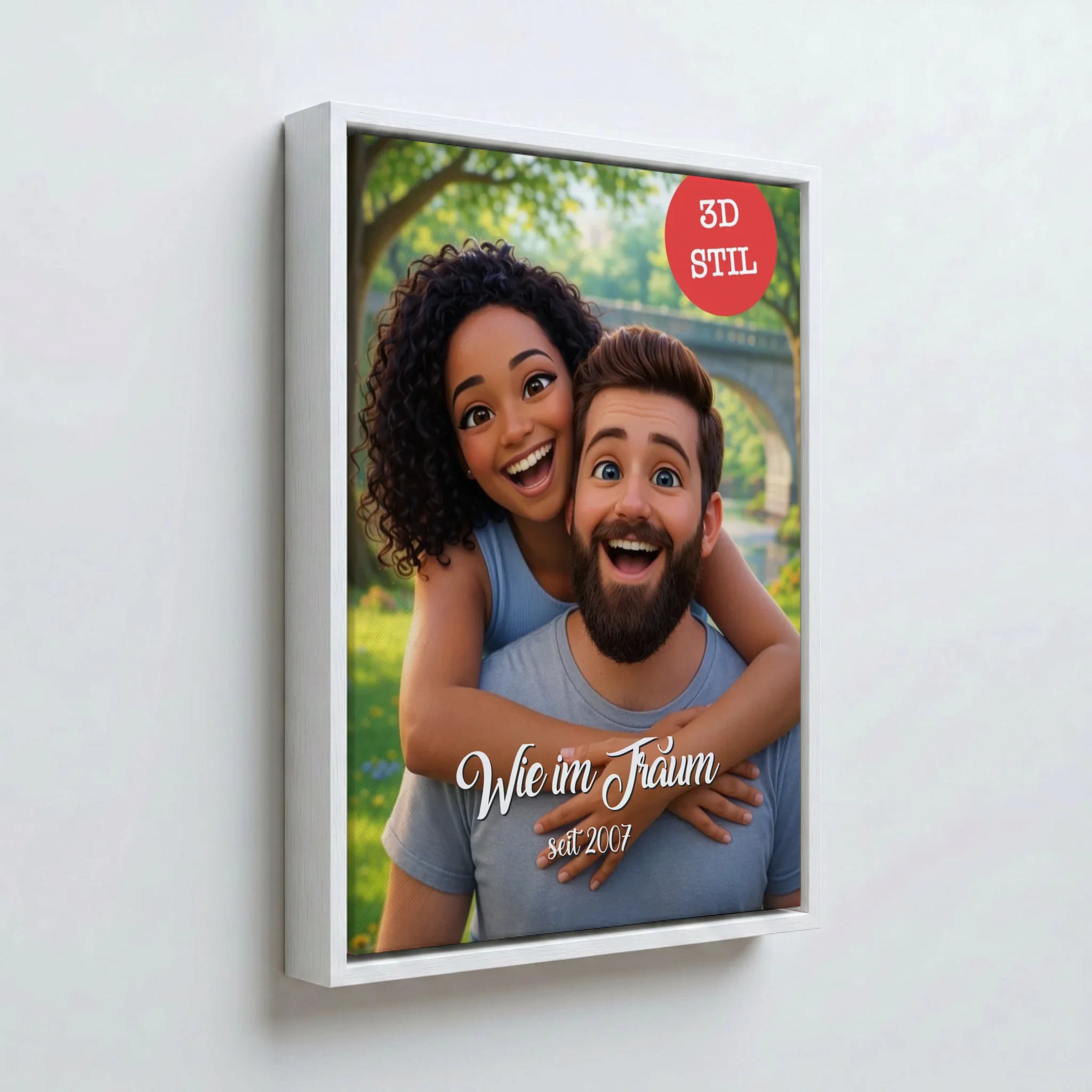 Perspektive Wand 34weiss canvas