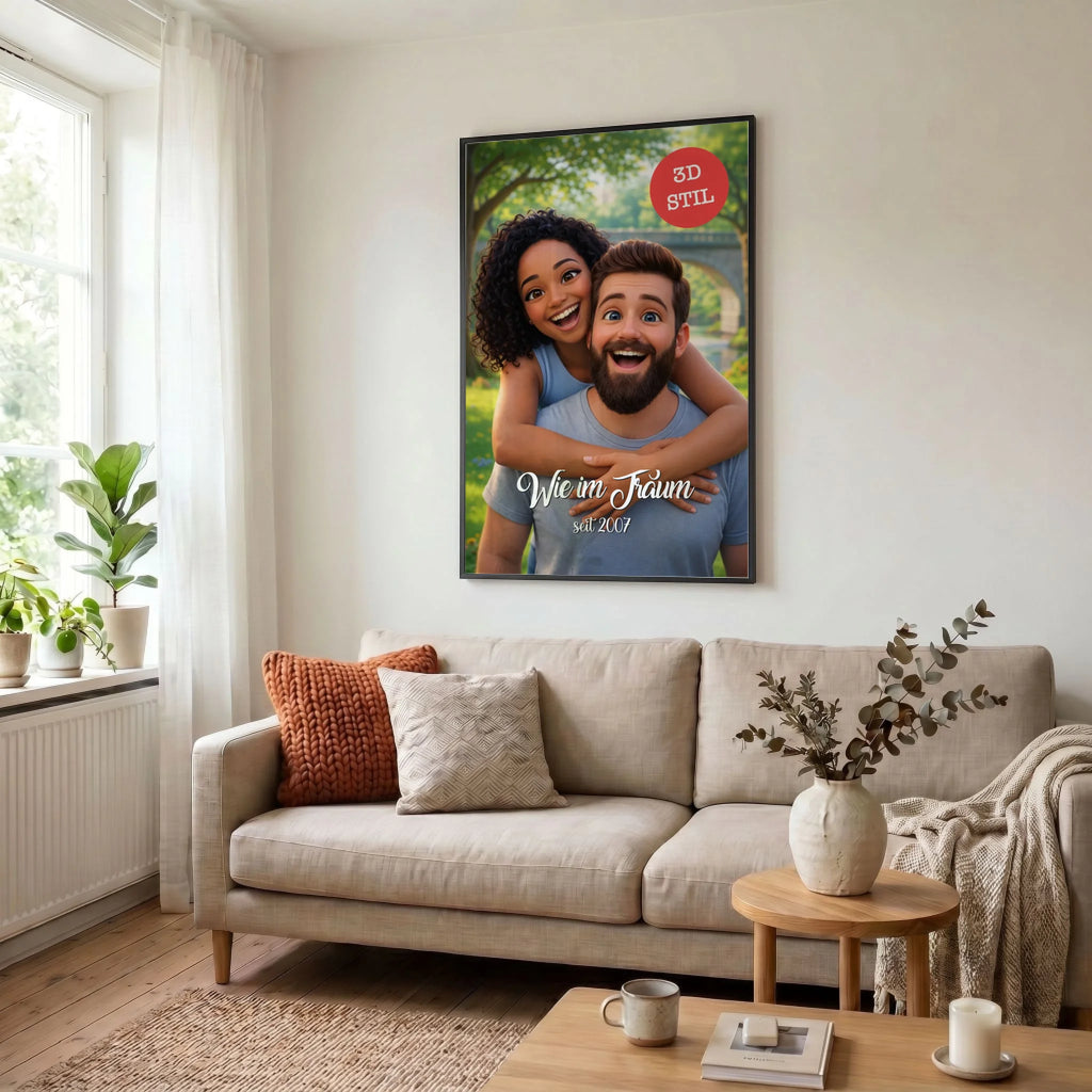 23 Poster schwarz Wohnzimmer