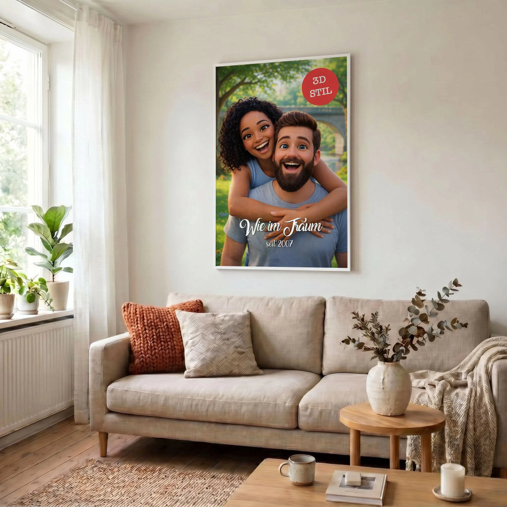 23 Poster weiss Wohnzimmer