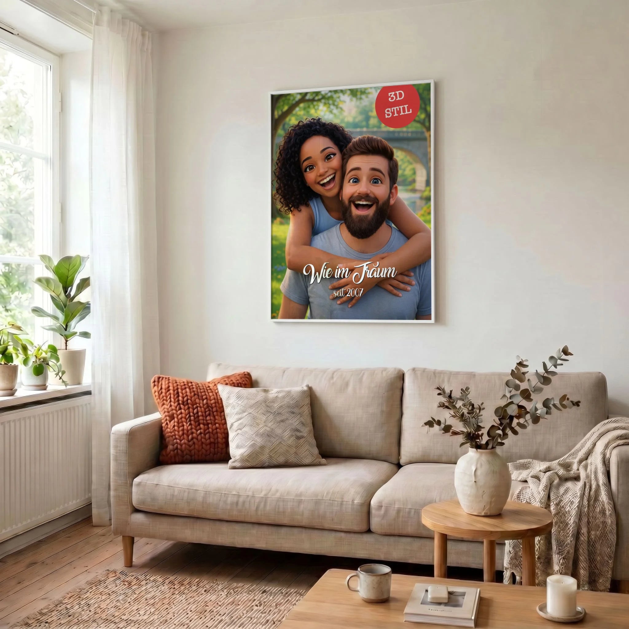 34 Poster weiss Wohnzimmer