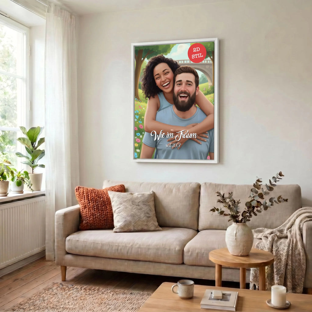 Leinwand Wohnzimmer 34 weiss