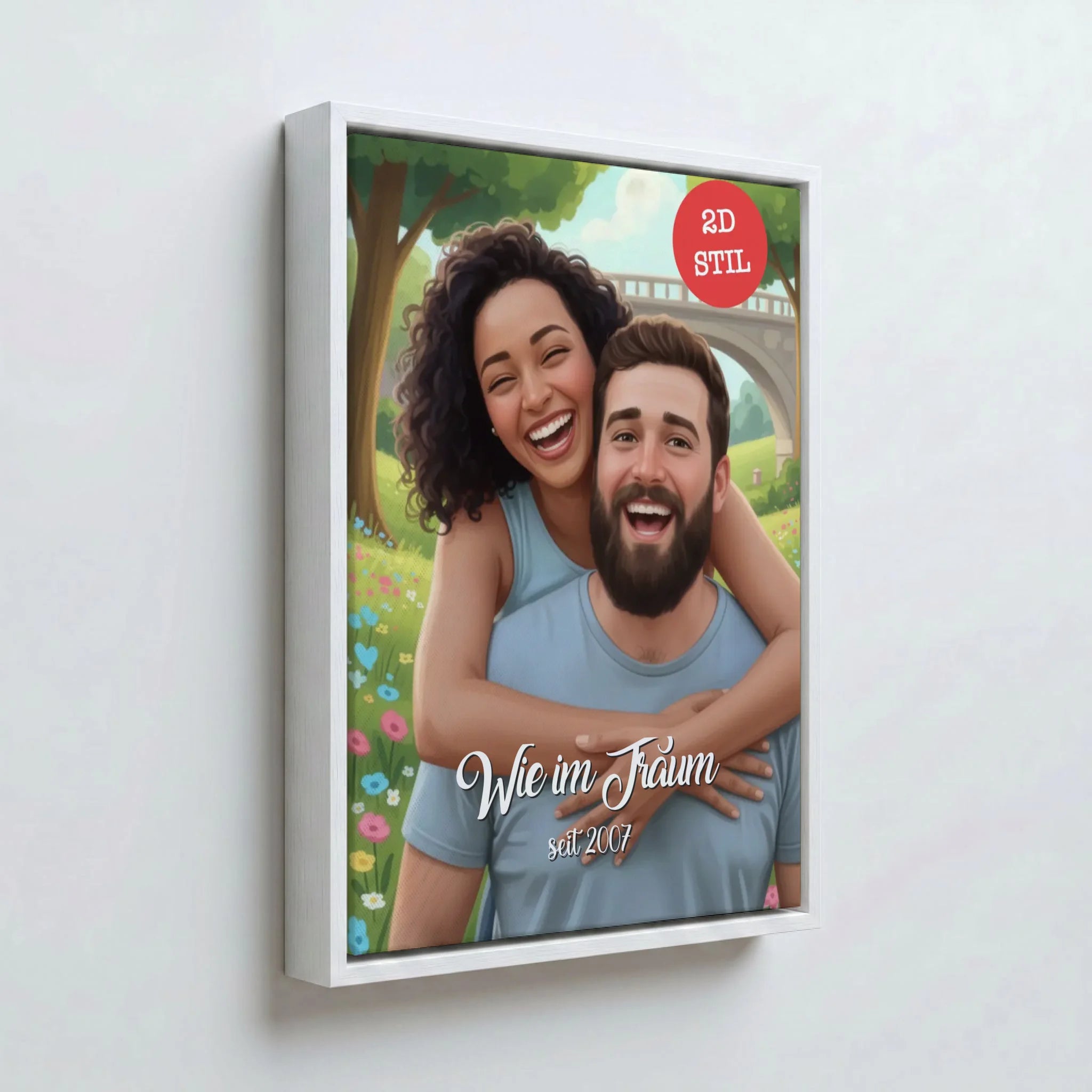 Perspektive Wand 34weiss canvas