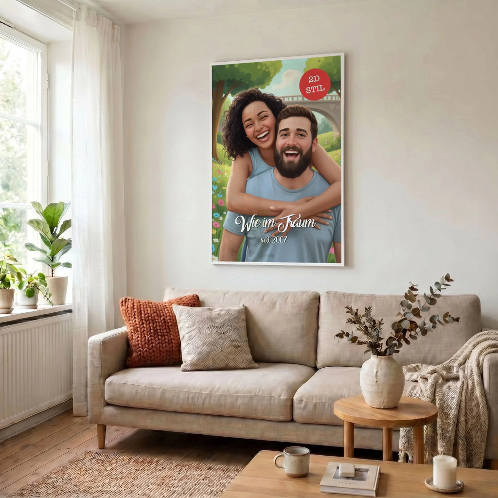 23 Poster weiss Wohnzimmer