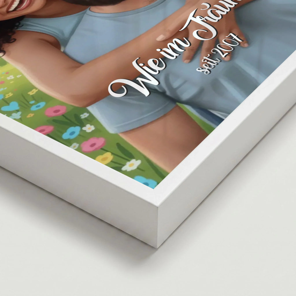 Poster weiss Close Up