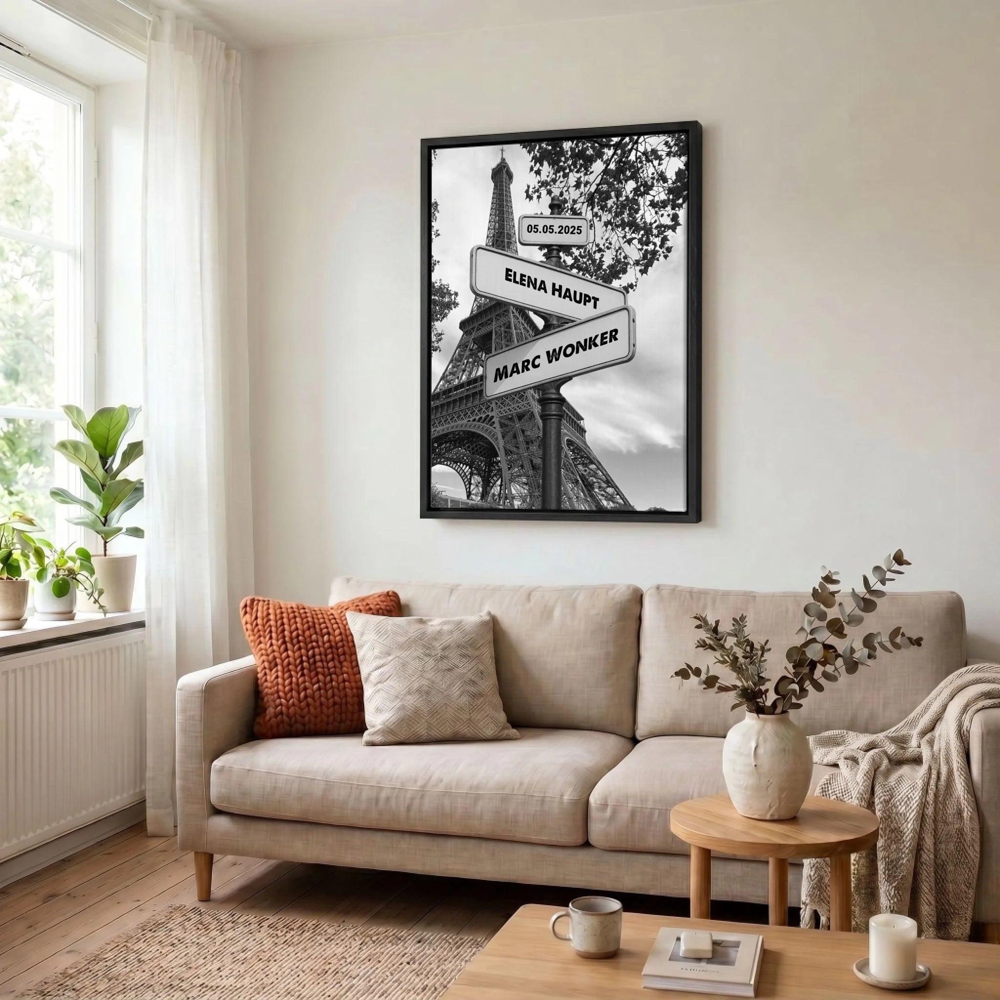 Leinwand Wohnzimmer 34 black