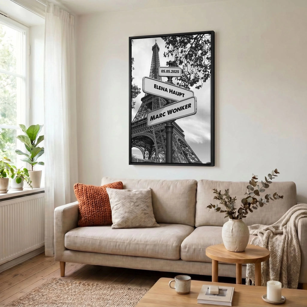 Leinwand Wohnzimmer 23 black