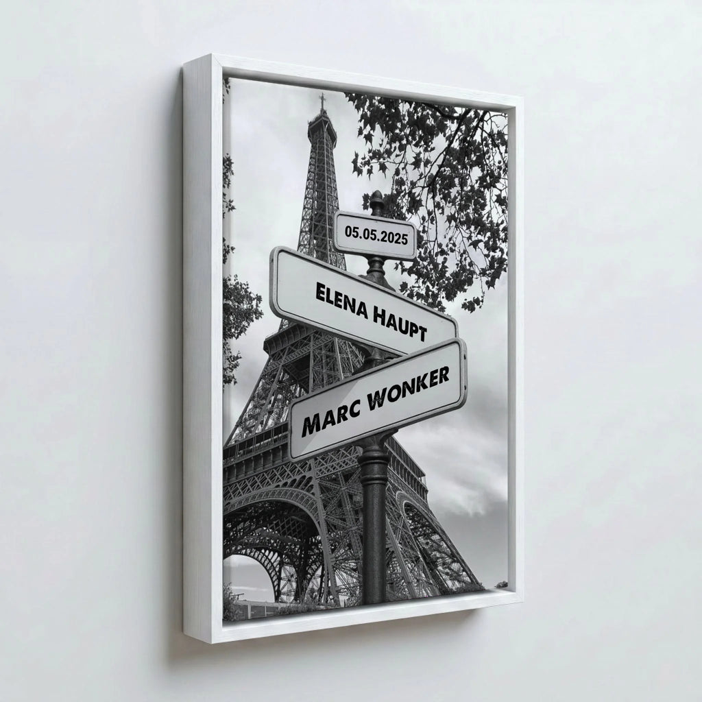 Perspektive Wand 23weiss frame canvas