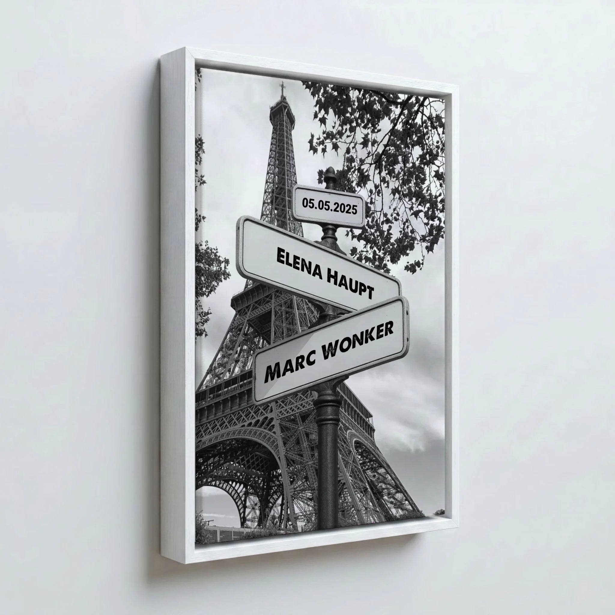 Perspektive Wand 23weiss frame canvas