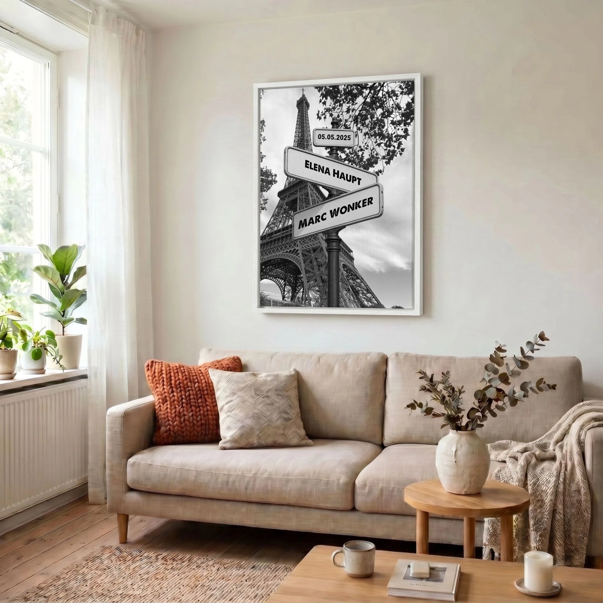 Leinwand Wohnzimmer 34 weiss