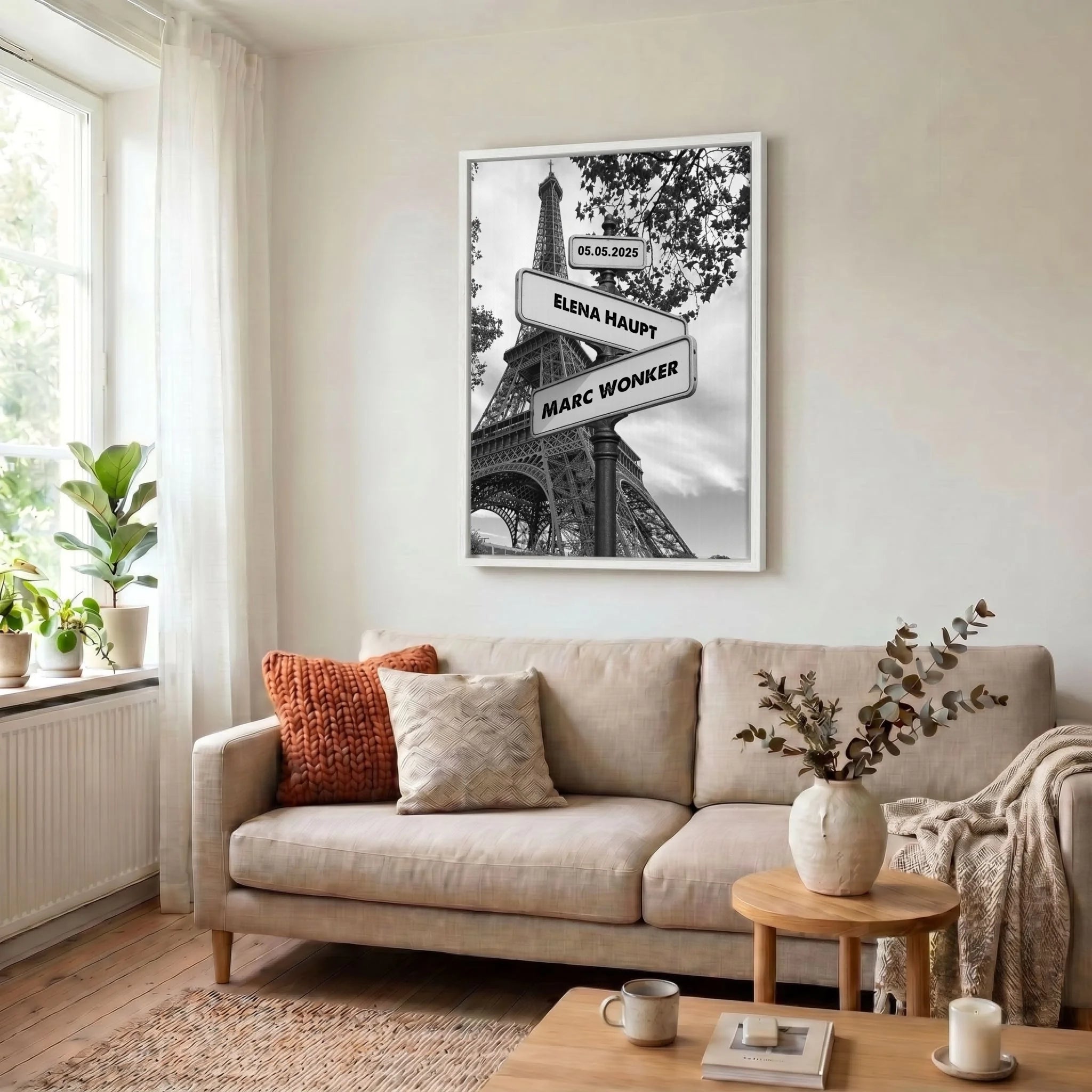 Leinwand Wohnzimmer 34 weiss