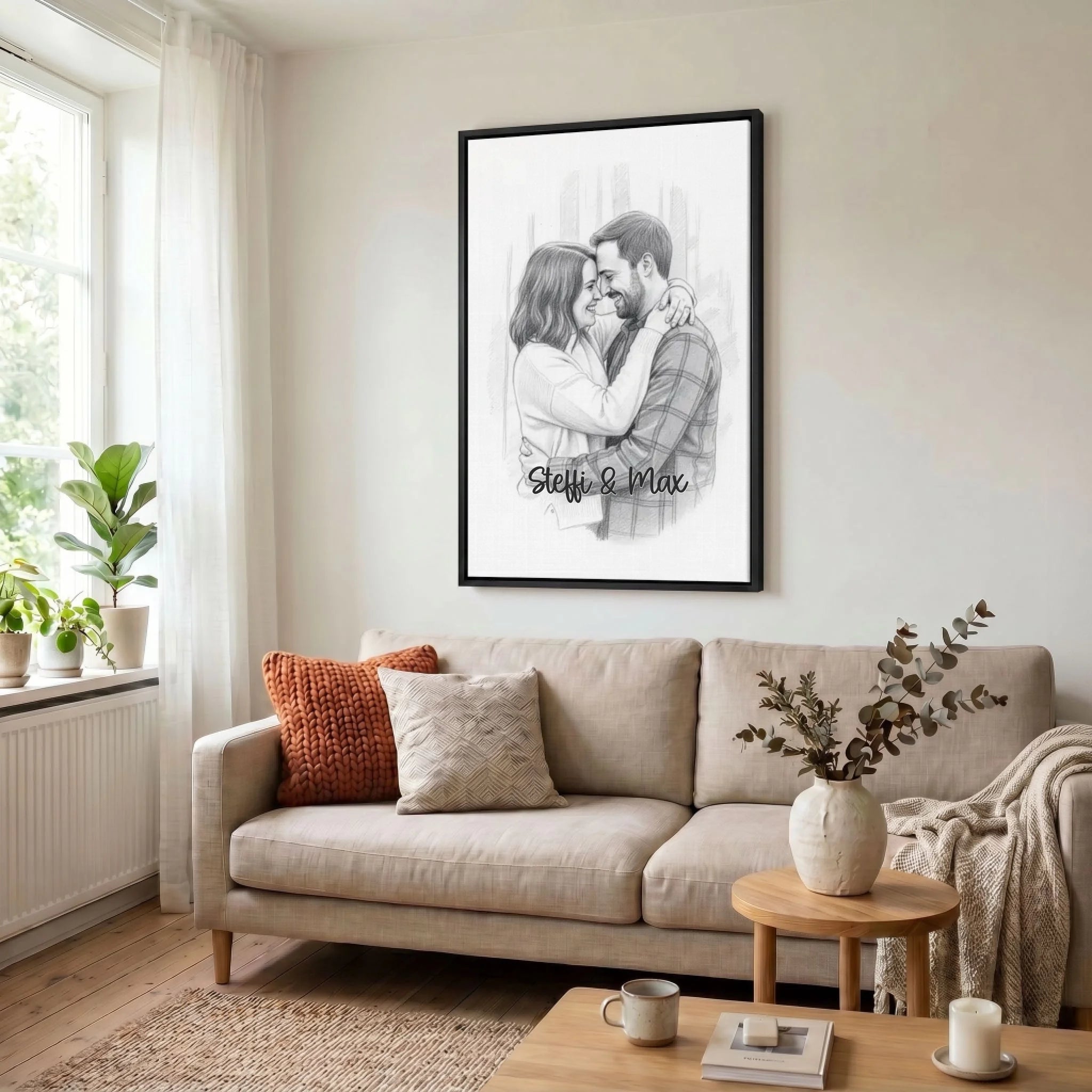 Leinwand Wohnzimmer 23 black